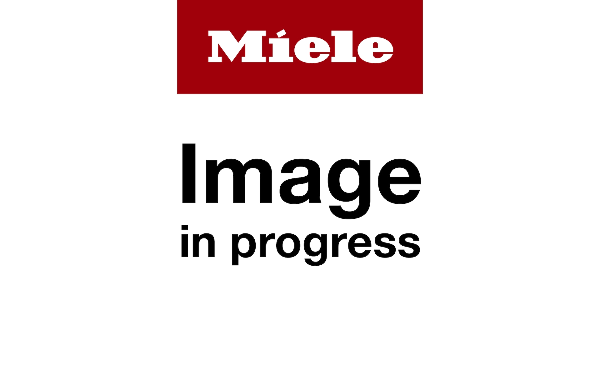 Plassholderbilde som viser Miele-logoen og teksten "Image in progress".
